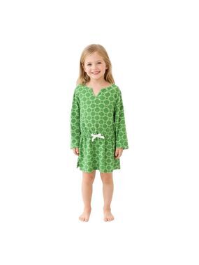 Janie and Jack Green Terry Cloth Cover Up Dress Size 7 Pool Beach Swim